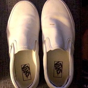 Women’s Classic Vans- White. Size 9.5.